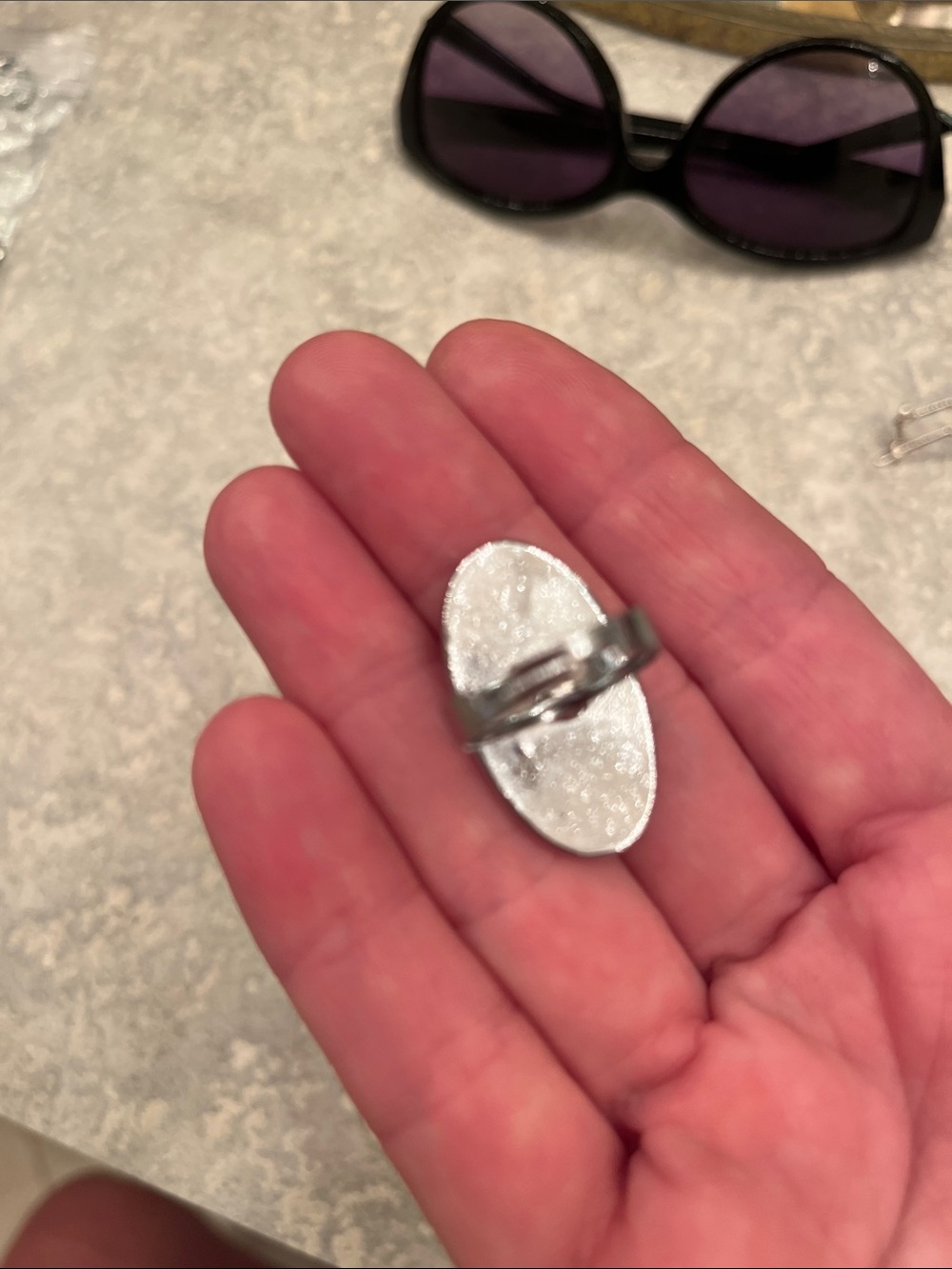 Abalone shell ring adjustable - Picture 3 of 4